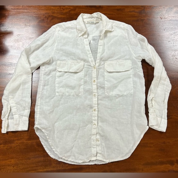 Roller Rabbit White Linen Shirt - Picture 1 of 8